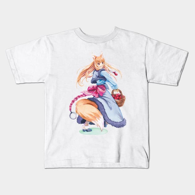 Holo - Spice and Wolf Kids T-Shirt by August